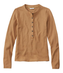 L.L.BeanWomen's Signature Premium Thermal Tops, Long-Sleeve Henley Shirt