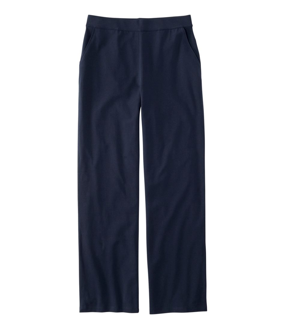 L.L.BeanWomen's Perfect Fit Pants, Wide Straight-Leg
