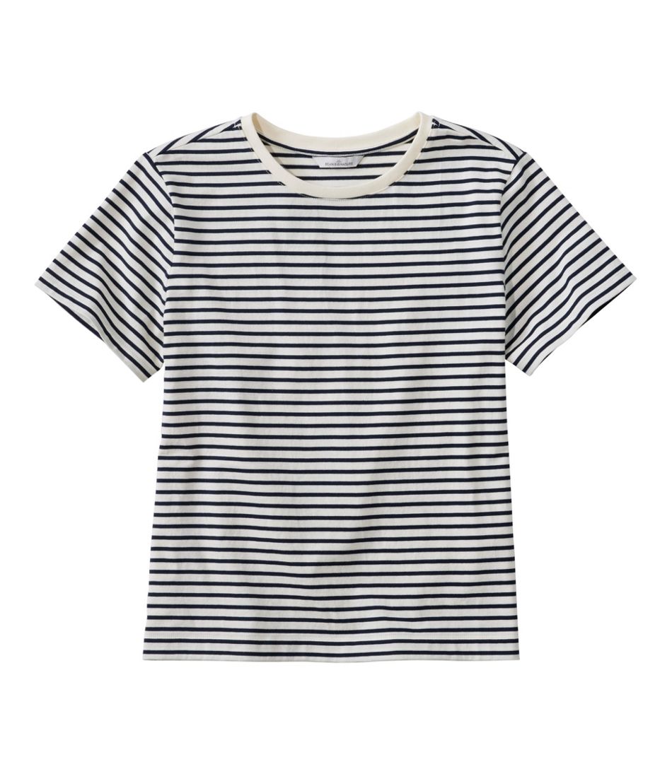 L.L.BeanWomen's Signature Premium Essential Tee, Short-Sleeve Novelty