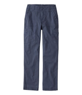 L.L.BeanWomen's 207 Vintage Cotton Canvas Pants, Mid-Rise Straight-Leg Cargo Lined