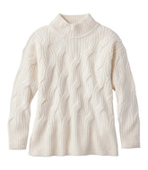 L.L.BeanWomen's Signature Premium Cashmere Cable Sweaters, Mockneck