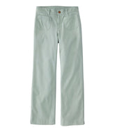 L.L.BeanWomen's Comfort Stretch Patch Pocket Pants, Mid-Rise Wide Straight-Leg Chino