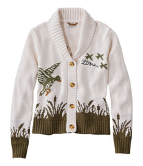 L.L.BeanWomen's Signature Original Cotton Sweater, Shawl Cardigan Novelty