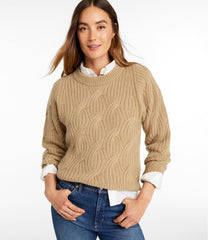L.L.BeanWomen's Signature Premium Cashmere Cable Sweater, Crewneck