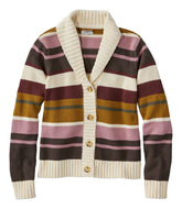 L.L.BeanWomen's Signature Original Cotton Sweater, Shawl Cardigan Stripe