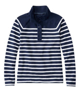 L.L.BeanWomen's Peaks Island Button Mockneck, Stripe