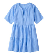 L.L.BeanWomen's Cloud Gauze Cover-Up Tiered Dress, Print