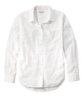 L.L.BeanWomen's Signature Premium Essential Poplin Shirt, Long-Sleeve