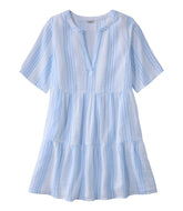 L.L.BeanWomen's Cloud Gauze Cover-Up, Tiered Dress Print