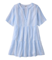 L.L.BeanWomen's Cloud Gauze Cover-Up, Tiered Dress Print