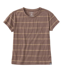 L.L.BeanWomen's Mountainside Crewneck Tee, Short-Sleeve Stripe
