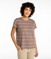 L.L.BeanWomen's Mountainside Crewneck Tee, Short-Sleeve Stripe