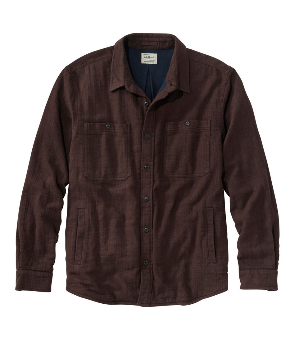 L.L.BeanMen's 1912 Field Flannel Shirt, Lined, Slightly Fitted Untucked Fit