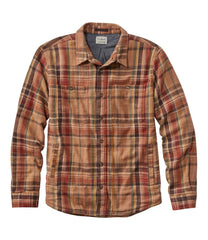 L.L.BeanMen's 1912 Field Flannel Shirt, Lined, Slightly Fitted Untucked Fit, Plaid