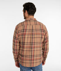 L.L.BeanMen's 1912 Field Flannel Shirt, Lined, Slightly Fitted Untucked Fit, Plaid