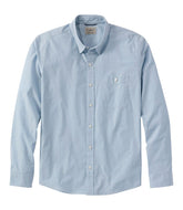 L.L.BeanMen's Comfort Stretch Performance® Chambray Shirt, Long-Sleeve, Slightly Fitted Untucked Fit