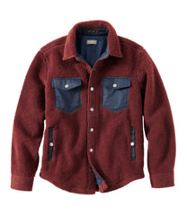 L.L.BeanMen's Signature Mixed Media Fleece Shirt Jacket