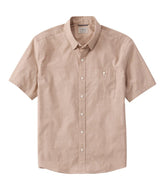 L.L.BeanMen's Comfort Stretch Performance® Chambray Shirt, Short-Sleeve, Slightly Fitted Untucked Fit