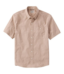 L.L.BeanMen's Comfort Stretch Performance® Chambray Shirt, Short-Sleeve, Slightly Fitted Untucked Fit