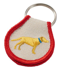 L.L.BeanEmbroidered Patch Charm, Yellow Lab