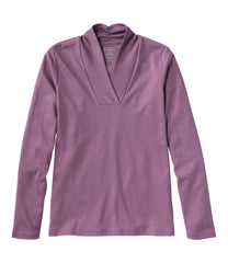 L.L.BeanWomen's Pima Cotton Tee, Shawl Long-Sleeve