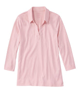 L.L.BeanWomen's Pima Cotton Tee, Three-Quarter-Sleeve Polo