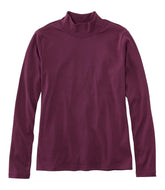 L.L.BeanWomen's Pima Cotton Tee, Long-Sleeve Mockneck