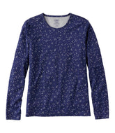 L.L.BeanWomen's Pima Cotton Tee, Long-Sleeve Crewneck Print