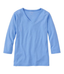 L.L.BeanWomen's V-Neck, Three-Quarter-Sleeve