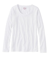 L.L.BeanWomen's Soft Stretch Supima-Blend Tee, Scoopneck Long-Sleeve