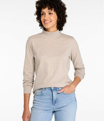 L.L.BeanWomen's Interlock Mock-Turtleneck, Long-Sleeve