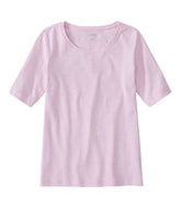 L.L.BeanWomen's Jewelneck Tee, Elbow-Sleeve