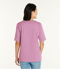 L.L.BeanWomen's Jewelneck Tee, Elbow-Sleeve