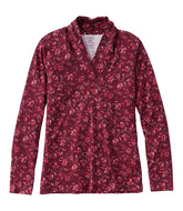 L.L.BeanWomen's Pima Cotton Tee, Shawl Long-Sleeve Print