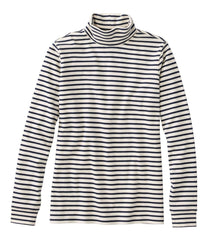 L.L.BeanWomen's Interlock Turtleneck, Long-Sleeve Stripe