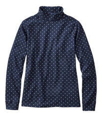 L.L.BeanWomen's Interlock Turtleneck, Long-Sleeve Allover Print