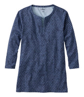 L.L.BeanWomen's Tee, Three-Quarter-Sleeve Splitneck Tunic Print