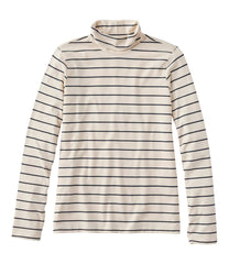 L.L.BeanWomen's Soft Stretch Supima-Blend Tee, Turtleneck Stripe