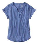 L.L.BeanWomen's Streamside Tee, Short-Sleeve Splitneck