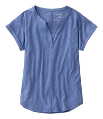 L.L.BeanWomen's Streamside Tee, Short-Sleeve Splitneck