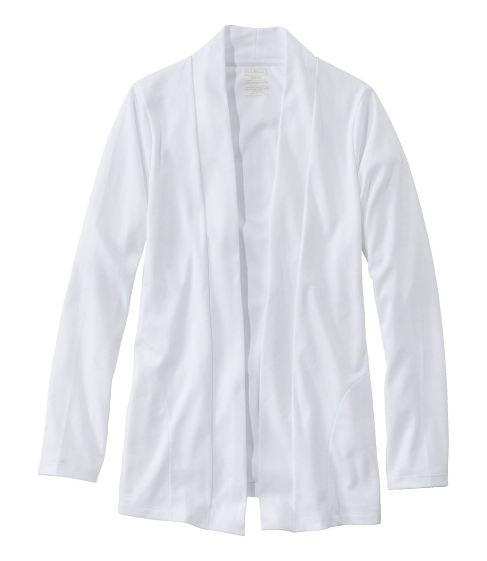L.L.BeanWomen's Pima Cotton Open Cardigan, With Pockets