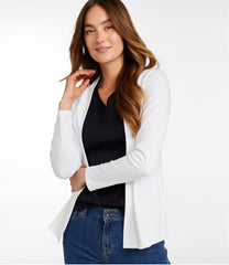 L.L.BeanWomen's Pima Cotton Open Cardigan, With Pockets
