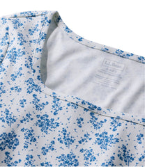 L.L.BeanWomen's Pima Cotton Tee, Soft Squareneck Elbow-Sleeve