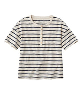 L.L.BeanWomen's Signature Slub Tee, Short-Sleeve Henley Novelty