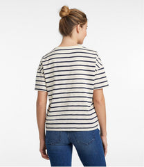 L.L.BeanWomen's Signature Slub Tee, Short-Sleeve Henley Novelty