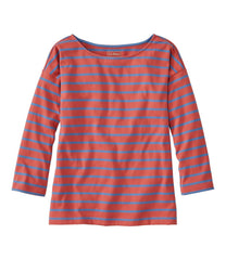 L.L.BeanWomen's Heritage Mariner Top, Boatneck Three-Quarter-Sleeve Stripe