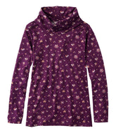 L.L.BeanWomen's Pima Cotton Tee, Long-Sleeve Cowlneck Print