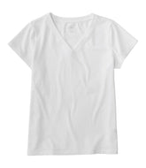 L.L.BeanWomen's Soft Stretch Supima-Blend Tee, Short-Sleeve V-Neck