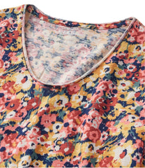 L.L.BeanWomen's Organic Cotton Tee, V-Neck Short-Sleeve Print