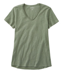 L.L.BeanWomen's Organic Cotton Tee, V-Neck Short-Sleeve